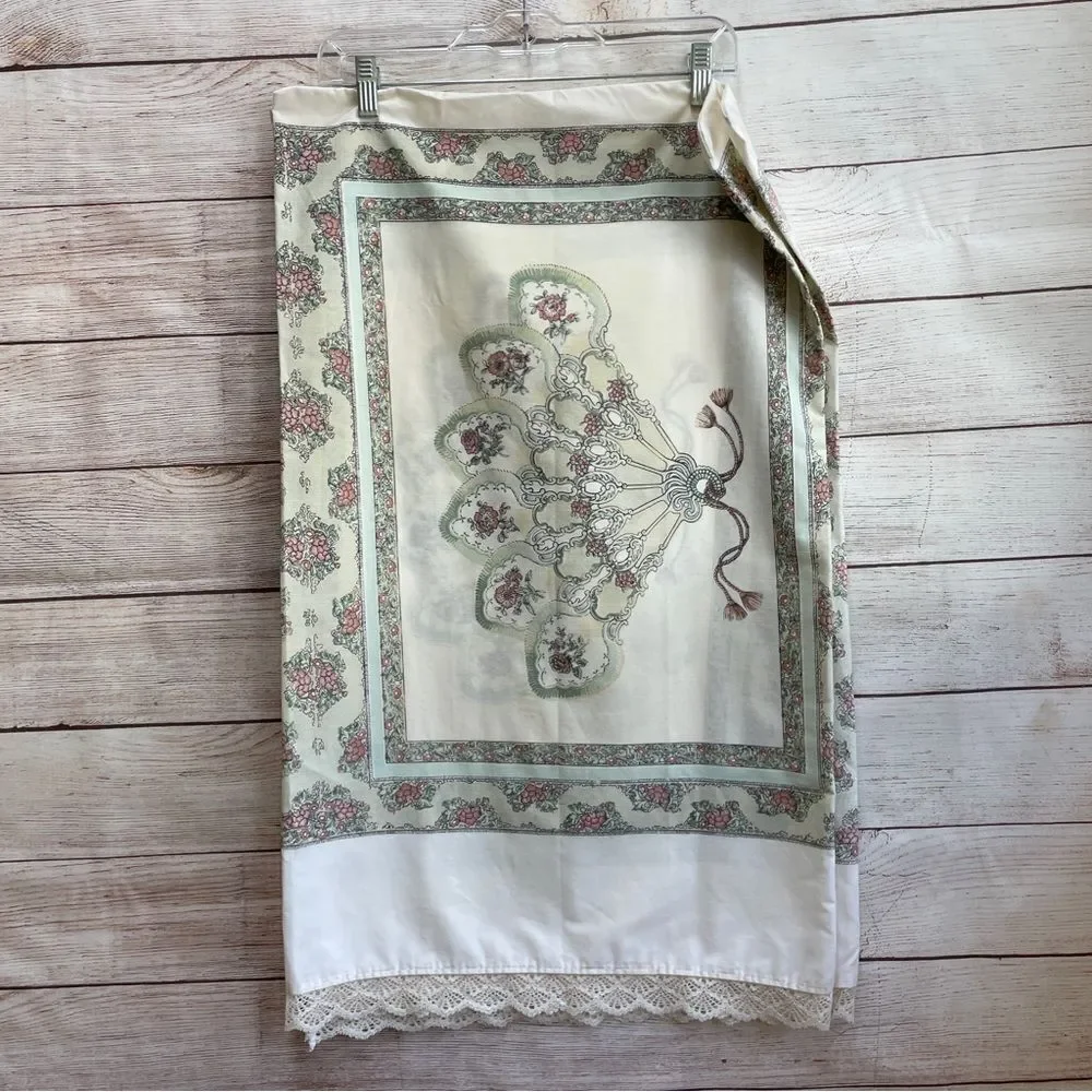 VINTAGE‎ LOUIS NICHOLE FLAT SHEET AND 3 PILLOWCASES